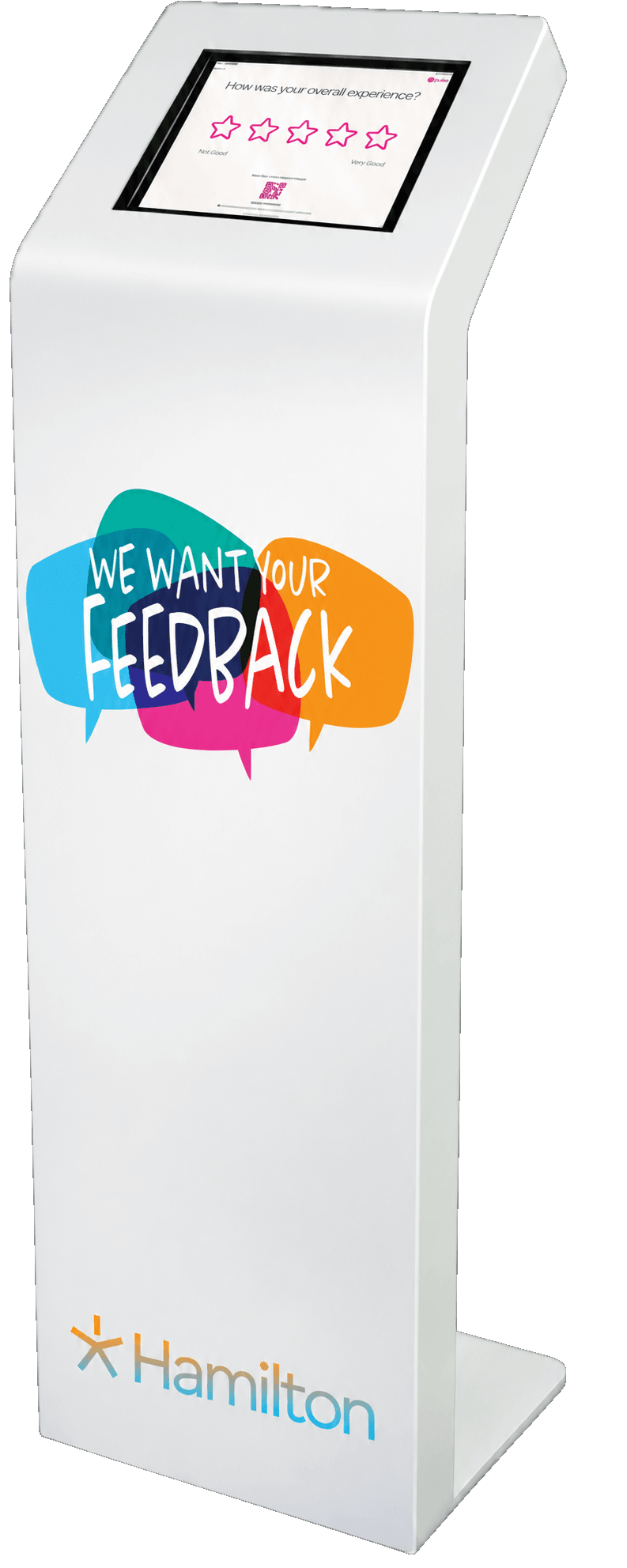 Pulse For Good custom-branded feedback kiosk