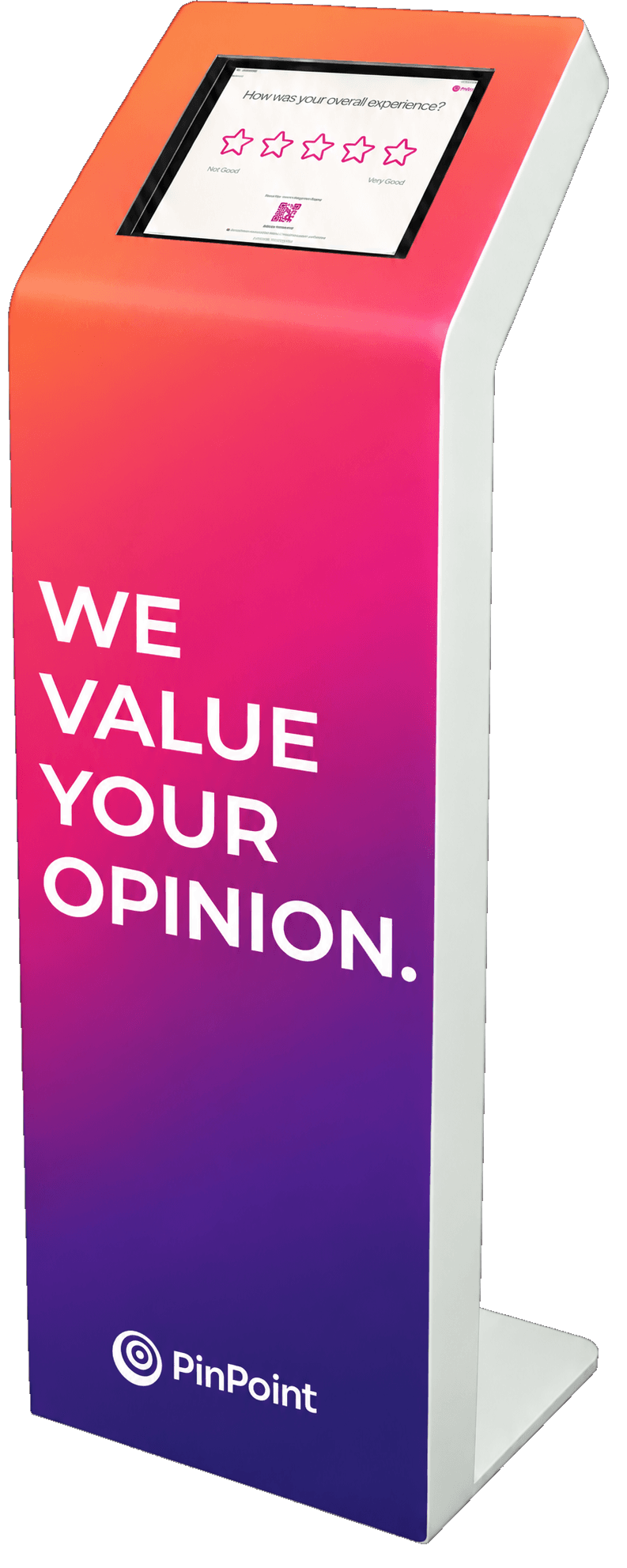 Pulse For Good custom-branded feedback kiosk