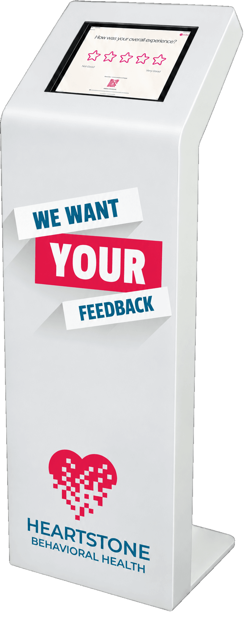 Pulse For Good custom-branded feedback kiosk
