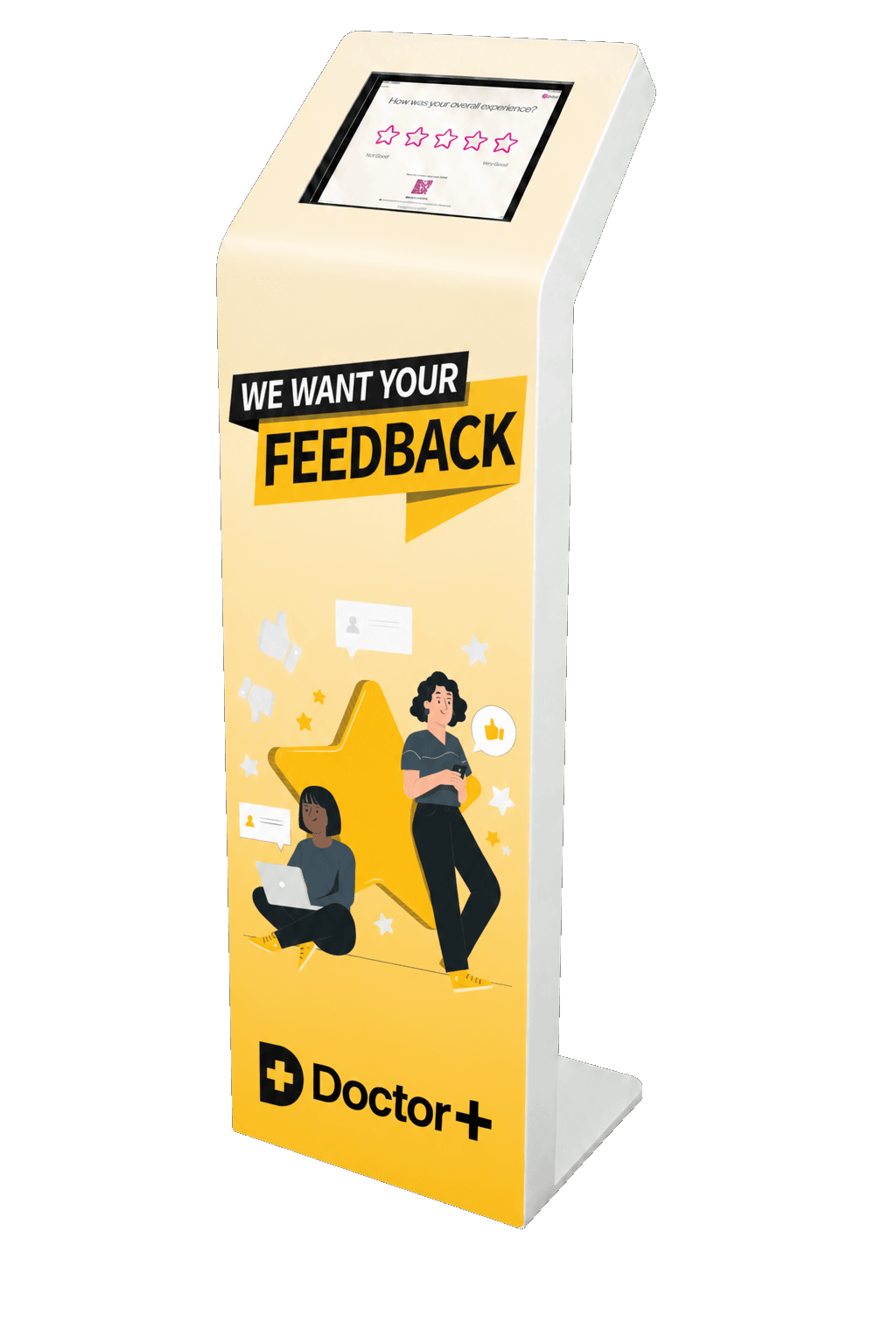 Pulse For Good custom-branded feedback kiosk